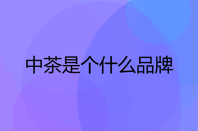 中茶是个什么品牌,这个品牌怎么样?